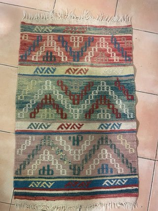 2 piccole tappeti in tessuto
