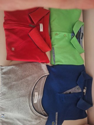 Lote 4 polos y camiseta hombre