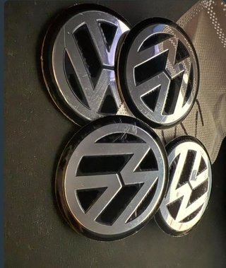 4 Pegatinas Tapabujes VW 56mm