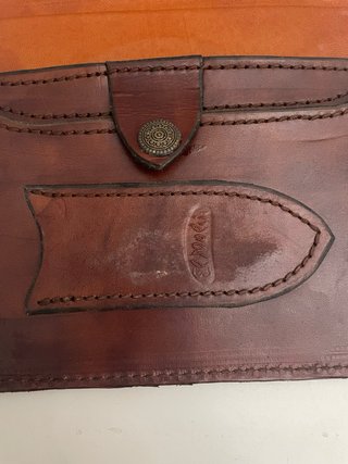Cartera de cuero vintage