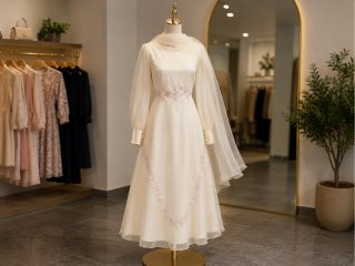 Vestido de Novia beig negociable