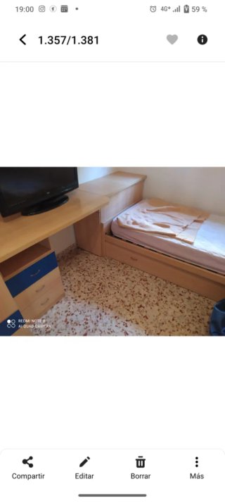 Dormitorio juvenil completo,con dos camas