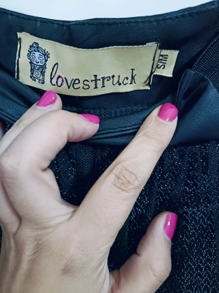 Falda negra corta Talla S/M