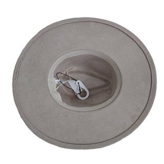 Sombrero Fedora Gamuza Sintética Beige claro