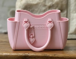 Organizador Bolso Escritorio Rosa y Dorado