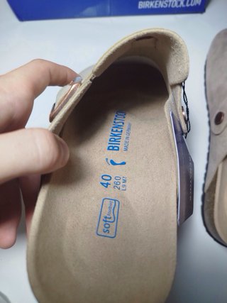 Zuecos Birkenstock Beige Talla 40