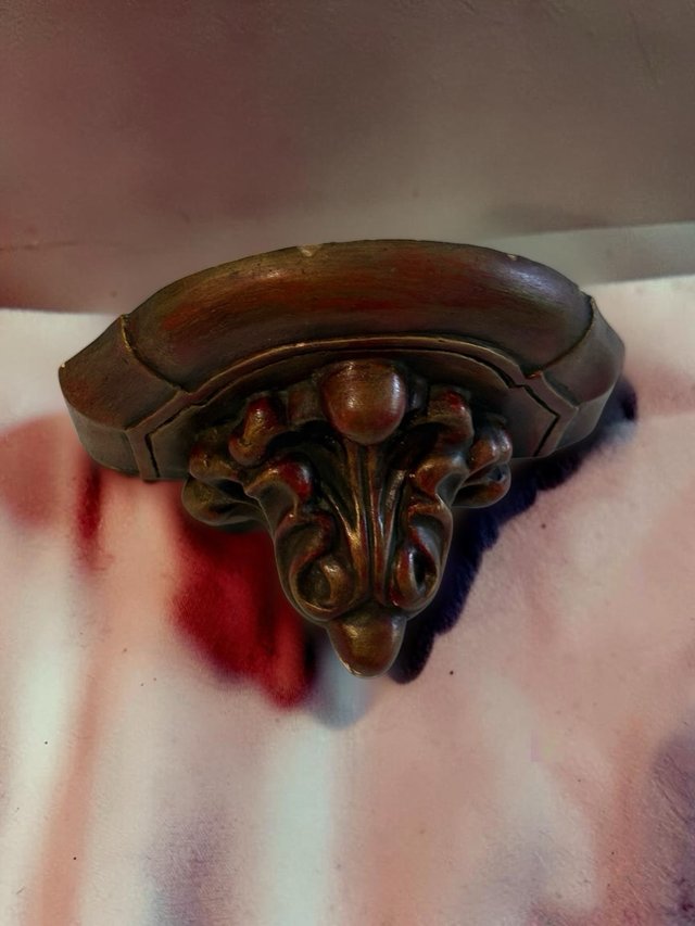 Mensula decorativa efecto madera