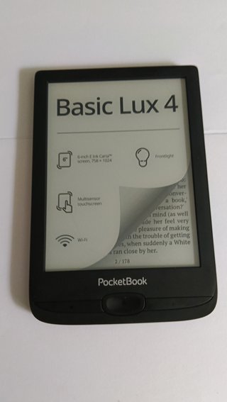 Pocketbook con funda y sin utilizar.
