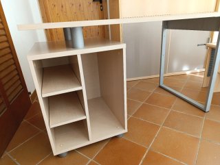 Escritorio moderno madera y metal