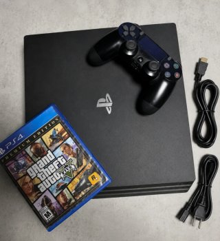 PS4 Pro 1TB Negra Como Nueva