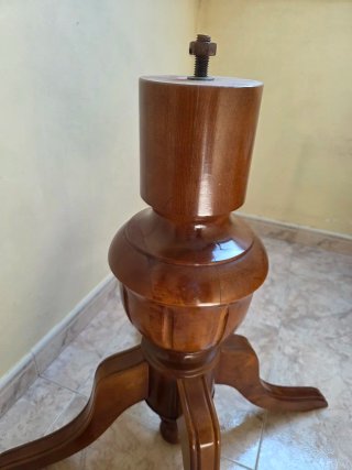 2 Pedestales Madera Maciza Mesa 72cm
