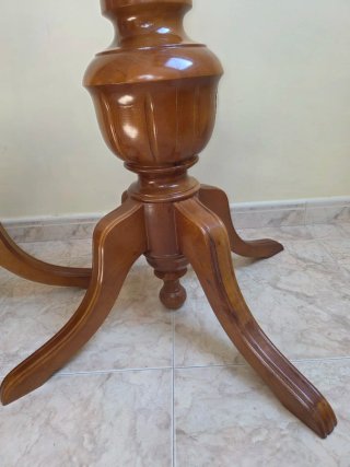 2 Pedestales Madera Maciza Mesa 72cm