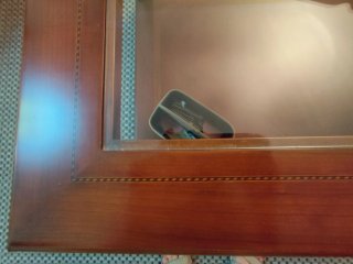 Mesa de centro de madera y cristal