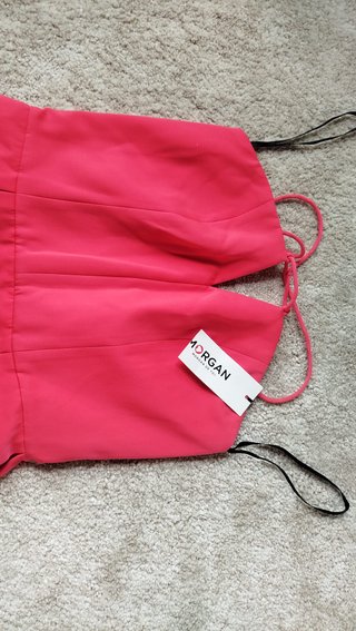 Vestido titantes color Coral, Marca Morgan T-M