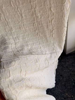 Vestido Zara blanco roto Midi