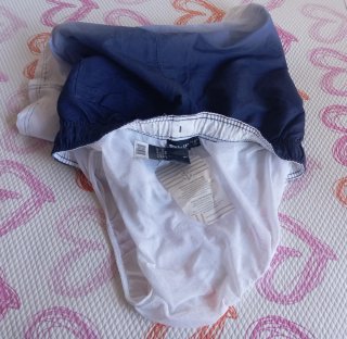 Bañador Crivit degradado azul/blanco Talla M
