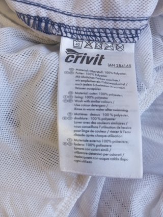 Bañador Crivit degradado azul/blanco Talla M