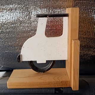 Adorno coche antiguo madera
