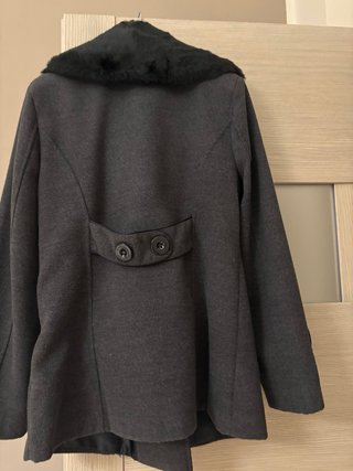 Giacca donna con pelliccia nera
