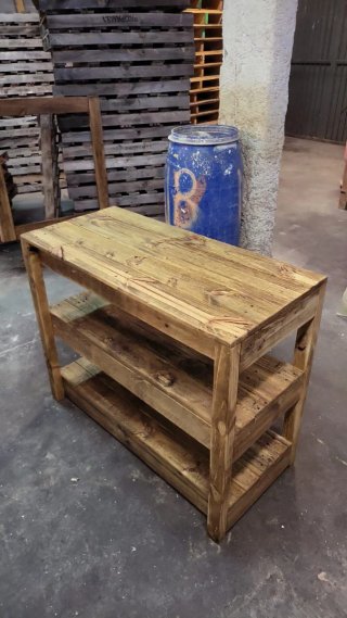 Mueble de baño madera reciclada color roble