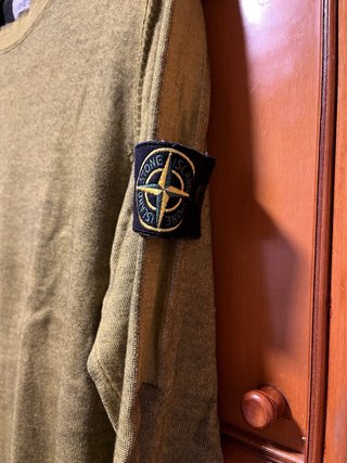 Jersey Stone Island Verde Oliva Hombre