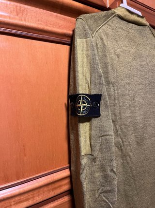 Jersey Stone Island Verde Oliva Hombre