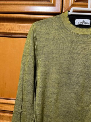 Jersey Stone Island Verde Oliva Hombre