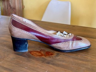 Zapatos Oxford Piel Vintage Bicolor Talla 39