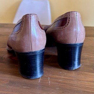 Zapatos Oxford Piel Vintage Bicolor Talla 39