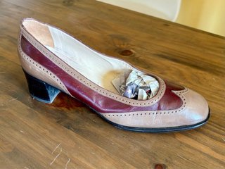Zapatos Oxford Piel Vintage Bicolor Talla 39