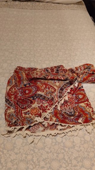 Falda pareo estampado paisley