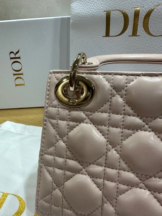Bolso Lady Dior Mini Rosa