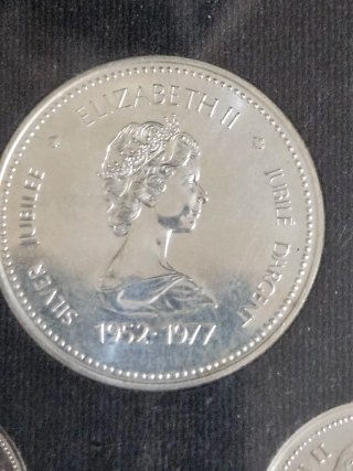 Collezione di monete in argento Elisabetta II