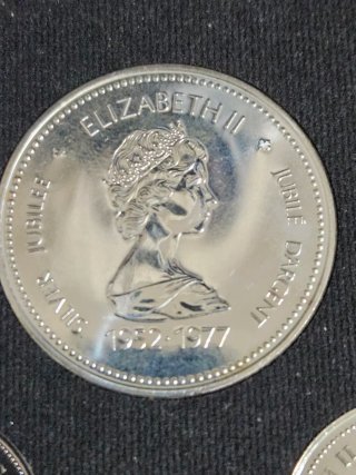 Collezione di monete in argento Elisabetta II