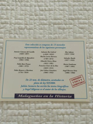 Lote 26 Monedas Plata de Ley Málaga 75 Aniversario
