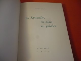 MI SANTANDER MI CUNA MI PALABRA ( GERARDO DIEGO )