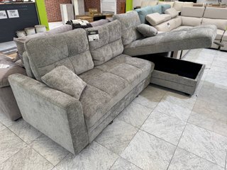 Sofá Cama Chaise Longue Moderno Gris