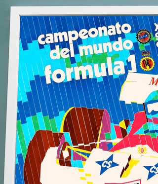 Cuadro GP F1 Jarama 72 ● Cartel enmarcado 45x33 cm
