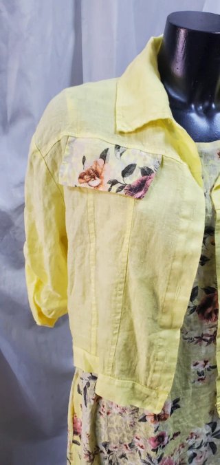 Conjunto Vestido y Chaqueta Estampado Floral