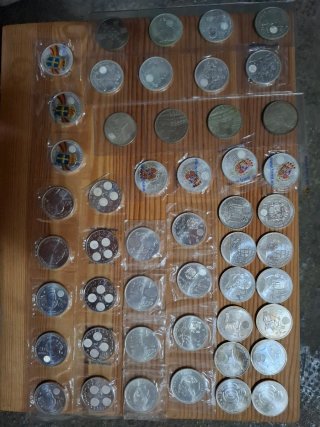 Colección 62 Monedas FNMT Plata Blister Oficial