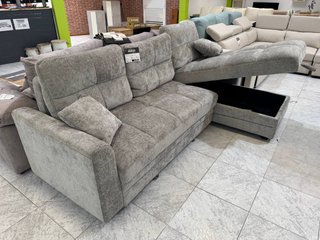 Chaise Longue Moderna Gris con Cama