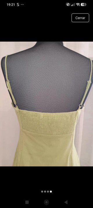Vestido verde midi Zara