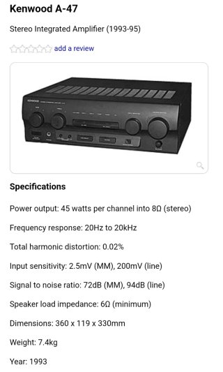 Equipo de música Kenwood Negro