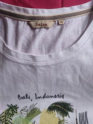 Camiseta Salsa Blanca Talla XL