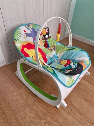 Hamaca Bebé Fisher-Price Evolutiva Animales Selva