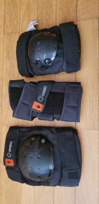 Set Protecciones Patinaje y Casco