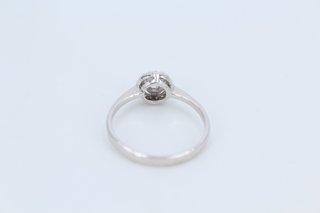 Anillo Compromiso Oro Blanco 18 Kilates.R0100038