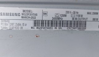 Motor giro microondas Samsung . 21v AC alterna