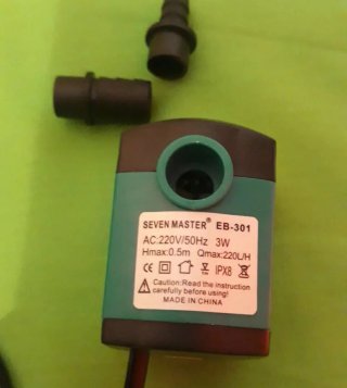 Bomba de agua para fuentes