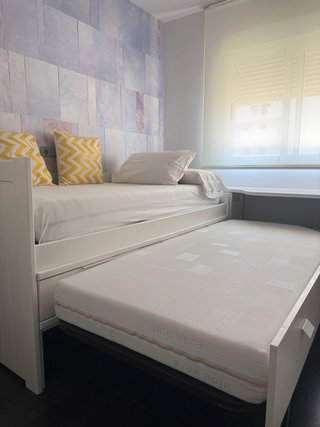 Cama nido juvenil blanca 2 camas Cama 2mt x 1 mt